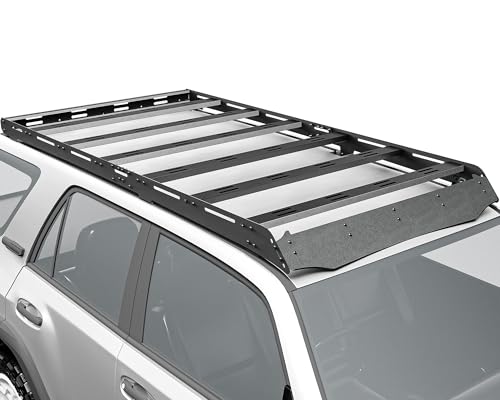 SOENBOO Full Length Top Roof Rack Cargo Basket Compatible with 2010-2024 Toyota 4Runner 5th Gen Heavy-Duty Steel 800 LBS Capacity Cargo Carrier Rooftop Luggage Storage Holder Cargo Racks
