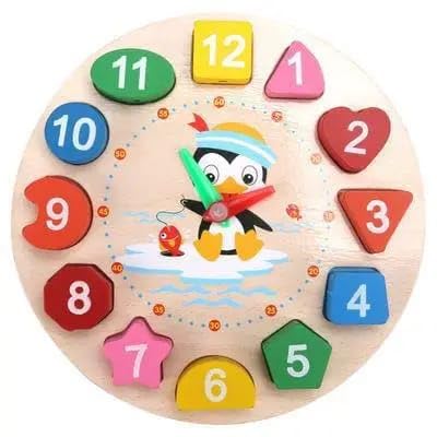 Wooden Clock for Kids | Shape and Color Clock Toy for Kids | Toy Clock (B0D9BNRCXB) Amazon Price History, Amazon Price Tracker