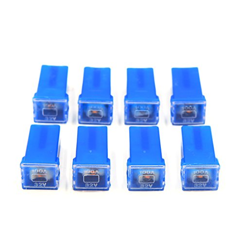 Fusible femelle PAL 100A bleu DC 32V cartouche auto pour voiture