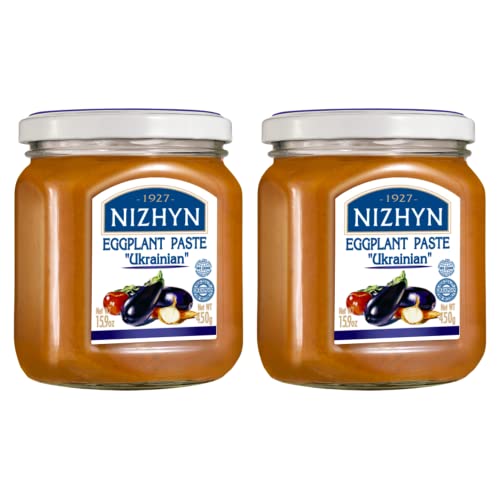 Nezhin Eggplant Paste “Ukrainian”, Made from Fresh Ingredients, No Added Preservatives, 15.9...
