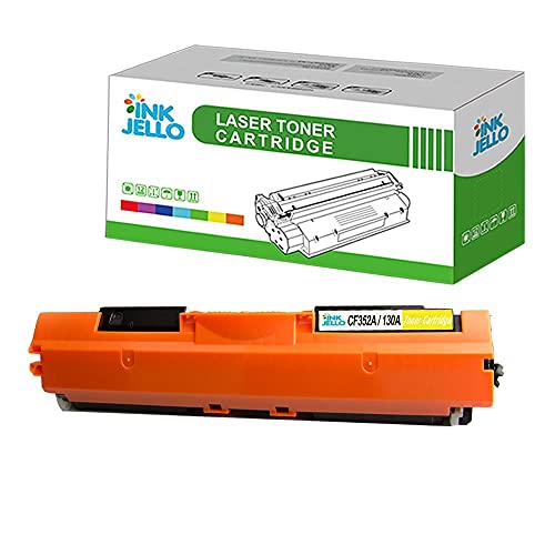 InkJello Compatible Toner Cartridge Replacement for HP Colour LaserJet Pro MFP M176n M177fw CF352A (Yellow)