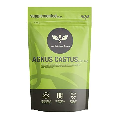 Agnus Castus 2000mg 180 Capsules UK Made. Pharmaceutical Grade High Strength Supplement Tablets Cover