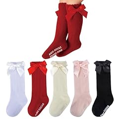 Black & White & Pink & Beige & Red-5 Pairs