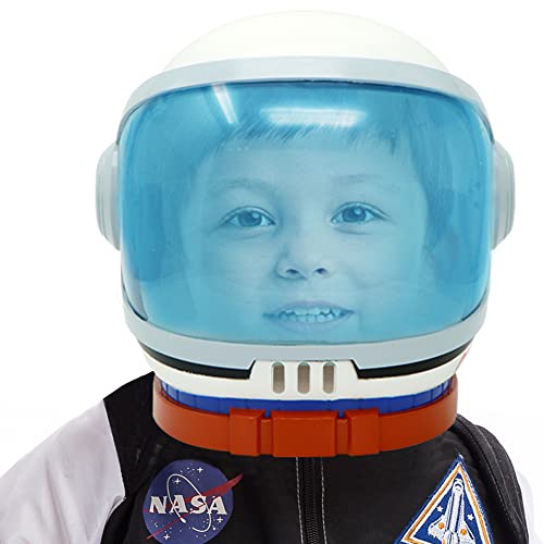 Astronaut Helmet, Space Helmet With Blue Movable Visor, Party Costume, School Classroom Dress Up, Pretend Role Play Party Supplies, Kids Christmas Halloween Toys Birthday Gifts, Blue And Orange #TOP5