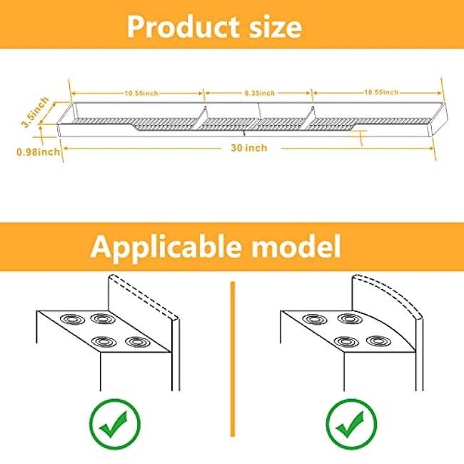 Magnetic Silicone Stove Top Shelf 30