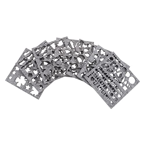 Ciieeo Molde De Lana Para Fieltering 7 Plantillas De Lana Kit De Herramientas De Bricolaje 10x10cm