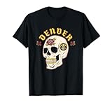 NBA Denver Nuggets Halloween Floral Skull T-Shirt