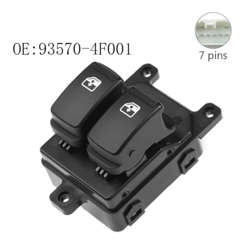 Bouton de commutation vitre électrique Kia Picanto 2005 commande fluide - 2