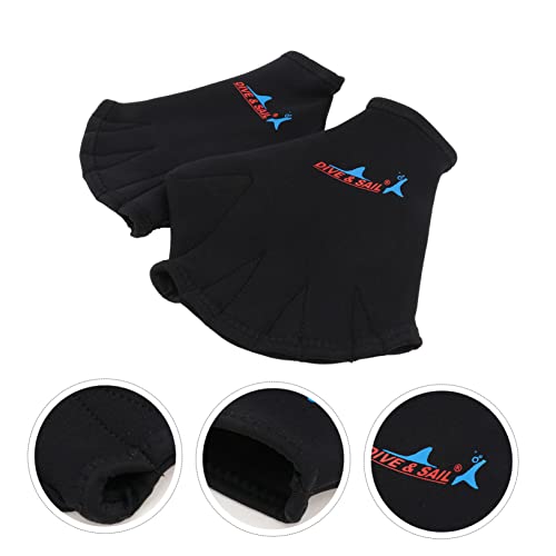 Toddmomy 3 Pares Luvas De Treinamento De Fitness Com Membranas Luvas De Natação Em Piscina Luvas Sem