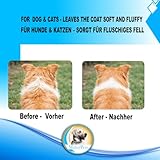 MstorPets Professionelle Zupfbürste für Hunde und Katzen mit Schutznoppen - Entfernt sanft Unterwolle, Verfilzungen & Knoten - Langhaarige Hundebürste und Pudelbürste für die tägliche Fellpflege