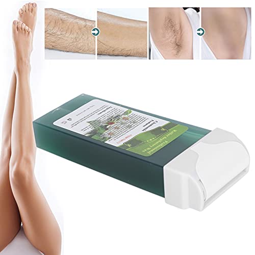 Roll On Wax,100G Professional Roller Depilatory Wax Home Hair Removal Large Area Body Hair Removal W