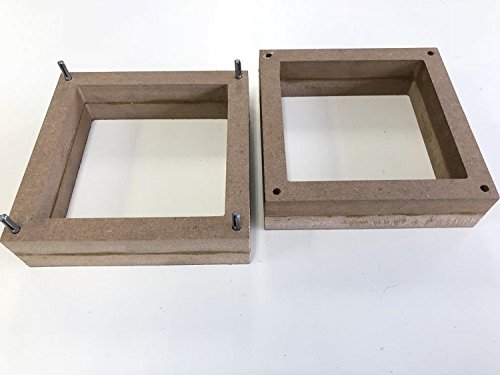 2-Part Foundry Wood Flask Mold for Sand Casting Jewelry Or Craft Making Tool 6"x6"x4"