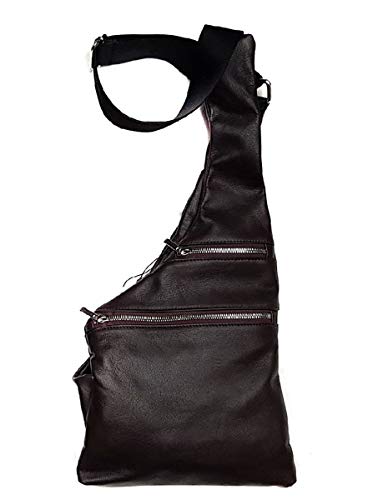 MG lavorazione artigianale pelle e cuoio Riñonera de piel de becerro Multicolor Size: S