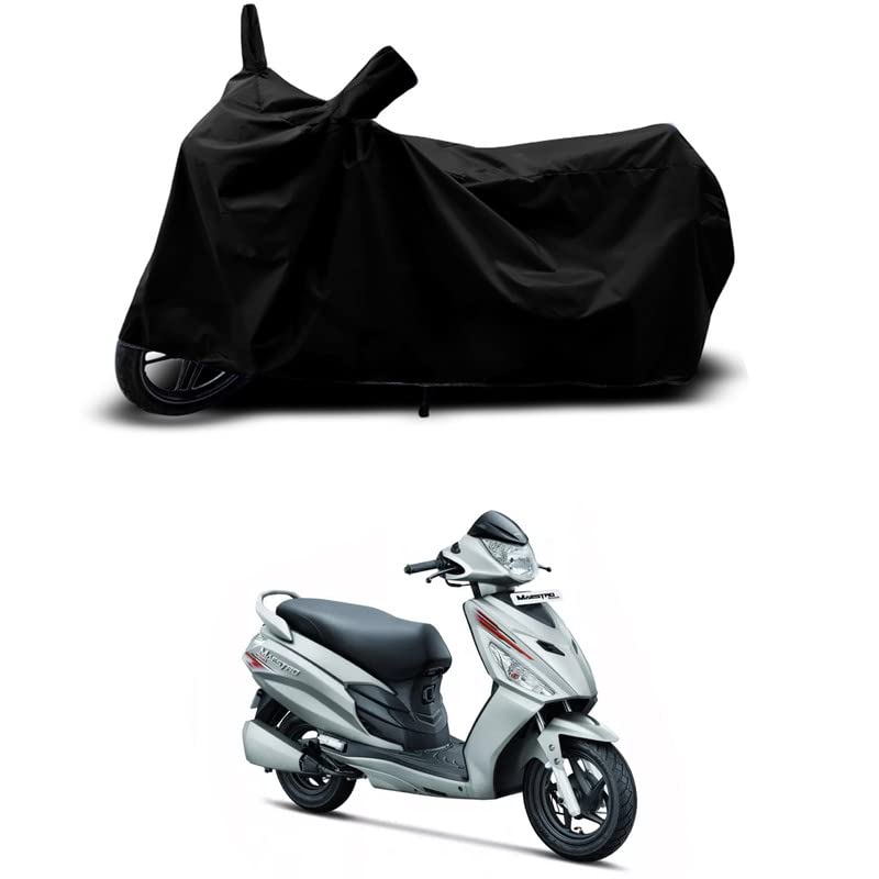 Image of 100% Scratchproof /UV-Rays /Heat Protection /Birds Dropping /Water Resistant /Dust Proof /Waterproof /Full Bike Scooty Two Wheeler Body Cover Compatible for Maestro Edge 125cc All Varients[Black]
