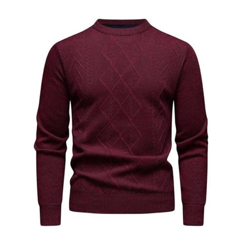 Men's Pullover Sweaters Casual Round Neck Long Sleeve Knitted Sweater2