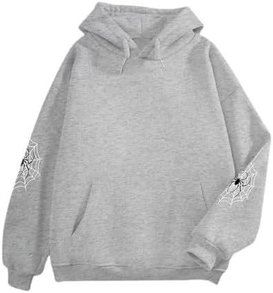 Lytiarul Spider Graphic Streetwear Hoodies For Women Y2k