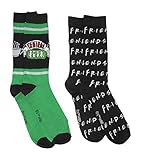 Hyp Friends Television Series Central Perk Logo Men's Crew Socks 2 Pair Pack