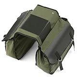 Esta bolsa de tronco de bicicletas tiene dos grandes compartimentos para ofrecer suficiente espacio de almacenamiento para sus elementos esenciales de ciclismo.