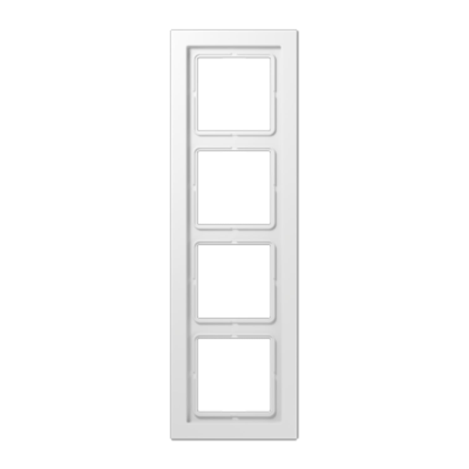 JUNG LSD984WW cadre quadruple blanc alpin brillant en duroplastique résistant