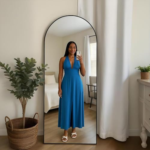 Image of Womens Backless Dress Sexy Halter Deep V Neck Maxi Dresses Sleeveless Long Cocktail Dress with Slit