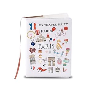 LQRI Reise Notizbuch Paris Reisetagebuch Leder