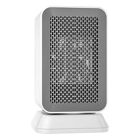 Ceramic Heater 1000W Mini Electric Heater 3-Gear Temperature Shaking Head Silent Heating Fan Rapid Heating Intelligent Temperature Control Home Office Desk Electric Heater Cover