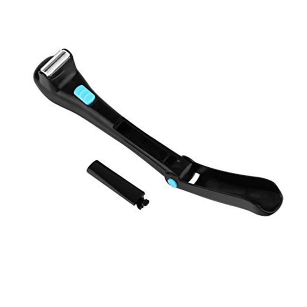 PLAFOPE Electric Back Shaver Razor for Back Hair Removal Body Shaver Mens Grooming Black No Salon Needed