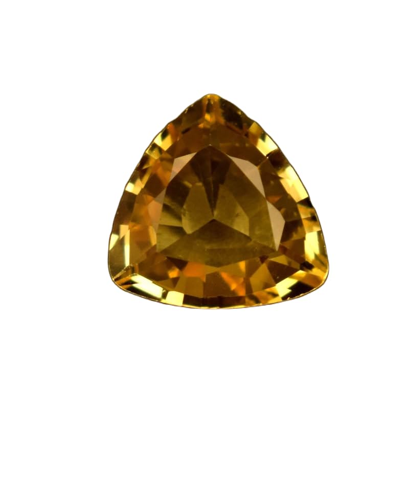 Saphir jaune 9x9x3mm à facettes pour imaginer votre bague de fiançailles sur mesure