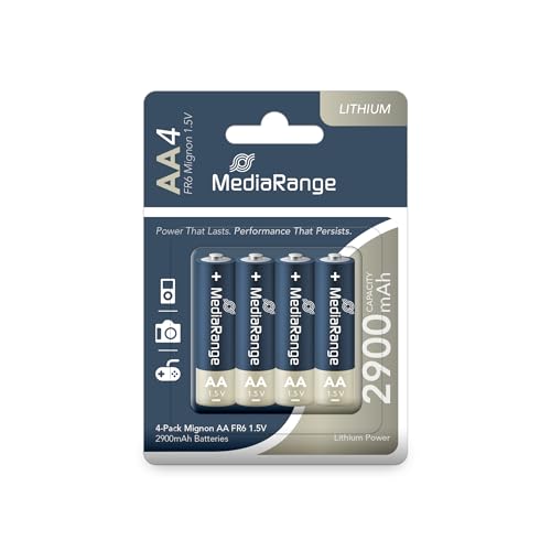 MediaRange Baterías Mignon (4) 1,5V MRBAT154 FR6 Lithium AA