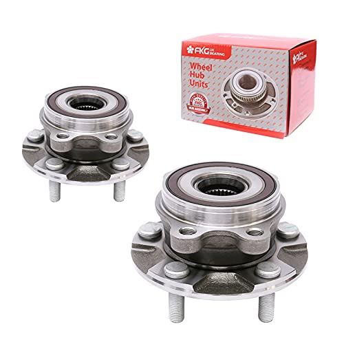FKG 513258 Front Wheel Bearing Hub Assembly fit for 06-12 Toyota RAV4 (3.5L V6 Only), 13-18 Toyota RAV4, 11-16 Scion tC (Manual Transmission Only), Set of 2