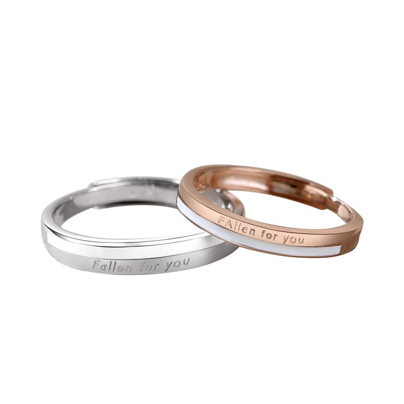 Alliances Promise Rings en Argent 925 pour Célébrer Votre Anniversaire de Rencontre