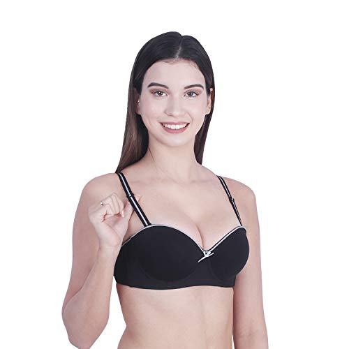 Image of Brachy Women's Poly Cotton Padded Wired Push-Up Bra