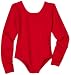 Danskin Big Girls' Long-Sleeve Leotard, Red, Medium