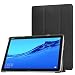 Produktbild MoKo Hülle für Huawei MediaPad M5 Lite 10, Ultra Slim PU Leder Tasche Schutzhülle Smart Case mit Auto Sleep/Wake up Funktion und Standfunktion für Huawei MediaPad M5 Lite 10.1" 2018 - Schwarz