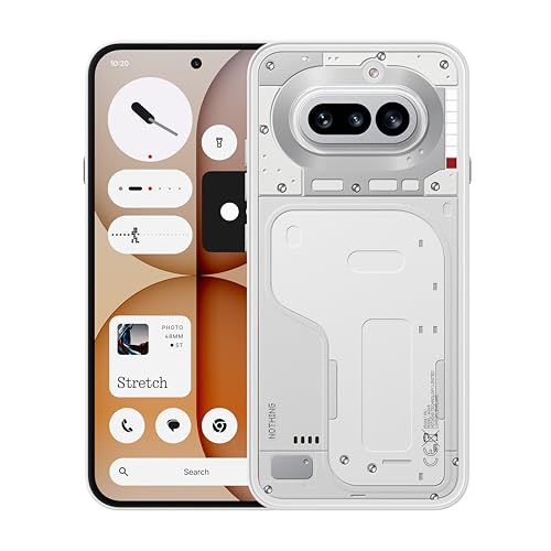 Nothing Phone (4a) - Tripla Fotocamera 50MP, Ultra Zoom 70x, Smartphone Trasparente, Batteria Lunga Durata, Ricarica Rapida 50W, AMOLED 120Hz, Glyph Bar, 8GB+256GB - Bianco