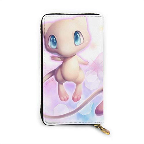 Preisvergleich Produktbild JHGFG Mew Wallet Leder Reißverschluss um Clutch Geldbörse Kartenhalter Organizer.