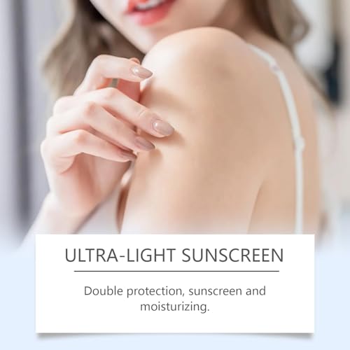 Generic SPF 40 PA++ Ultra-Light Broad Spectrum Sunscreen, Water & Sweat Resistant Hydrating UV Protection Cream, Lightweight Non-Greasy for Daily Outdoor Use, Suitable for Face & All Skin Types, 50G
