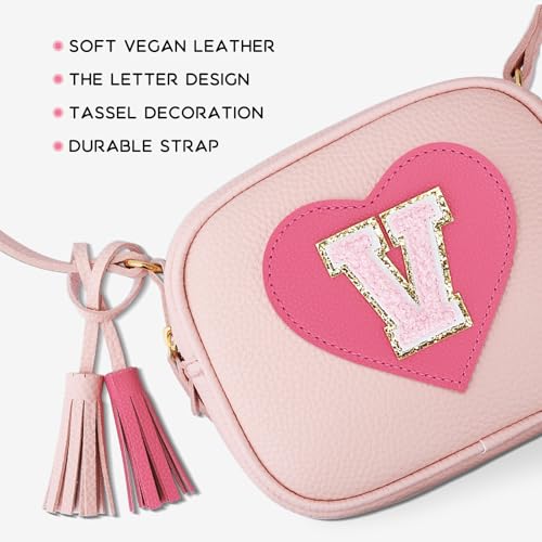 Image of KKXIU Birthday Gifts for Girls Initial Toddler Purse Cute Kids Crossbody Bag