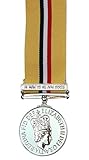 Diese Medaille wird an Männer und Frauen verliehen, die mindestens 30 Tage in der Operation Telic im Irak oder in anderen Ländern im Nahen Osten gedient haben. Dieser Dienst muss im Aufbau und im Irakkonflikt 2003 ausgegeben worden sein. Die Ausgabe der Medaille kommt auch mit dem Jan-Feb-Verschluss, der während der ersten militärischen Operationen zwischen 19. März und 28. April 2003 zusätzlich für 7 Tage Dauerdienst vergeben wurde.