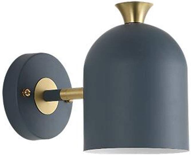 NZDY Modern Wall Lamp Simple and Creative Pink Yellow Green Blue Small and Exquisite Personality Nordic E27 Living Room Restaurant Study Bath Corridor Bedroom 25 cm * 20 cm Wall Lamp,Blue