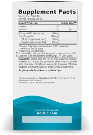 Nordic Naturals Ultimate Omega + Coq10 60 Soft Jel - Görsel 2
