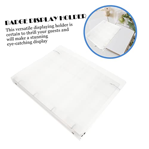 TEHAUX Medalha Para Porta-Álbum Pino De Distintivo Transparente Bolso Transparente Armazenamento De