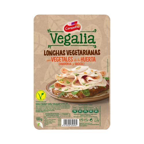 (PACK 6 und,) LONCHAS VEGETARIANAS VEGALIAS 100g. VARIOS SABORES (PRODUCTO REFRIGERADO) (VARIADO)