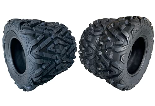 Motorhot Set of 4 All Terrain ATV UTV Tires 25x8-12 Front & 25x10-12 Rear 6PR Tubeless