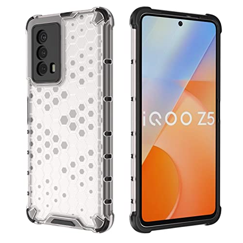 Image of Glasgow Back Case Cover Compatible with IQOO Z5 5G (Stylish Design) - Transparent