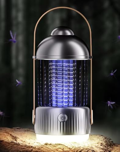 Lámpara antimosquito, 4000 mAh, lámpara de mosquitos eliminación, 360 °, para exterior, camping y jardín