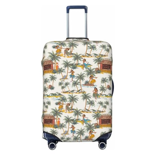 Travel Luggage Cover - Hawaiian Style No.1046 Washable Suitcase Covers Protector Fits 18-32 Inch Luggage