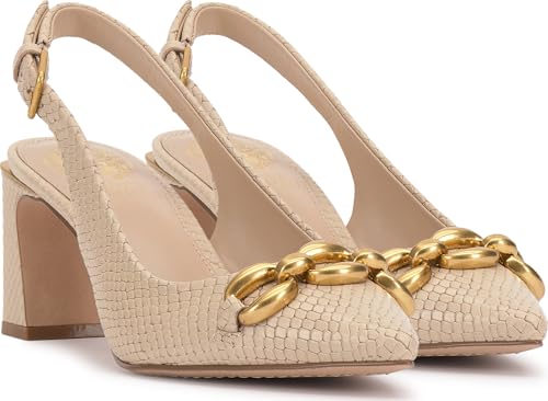 Image of Vince Camuto Women's Hamden Chain Link Slingback Pump | Dress Shoes