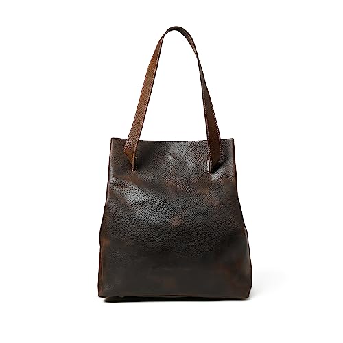 ADYAN Women's Shoulder Bag Full Grain Leather Handbags Vintage Handmade Leather Tote Purse- Brown Leather purses3