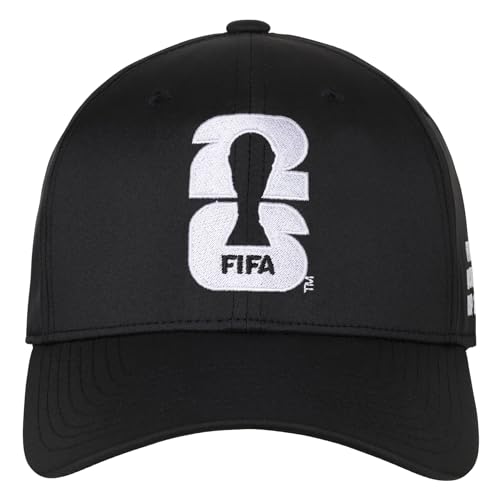 Outerstuff FIFA World Cup 2026 Boys Event Structured Flex Cap Hat Black Youth One Size